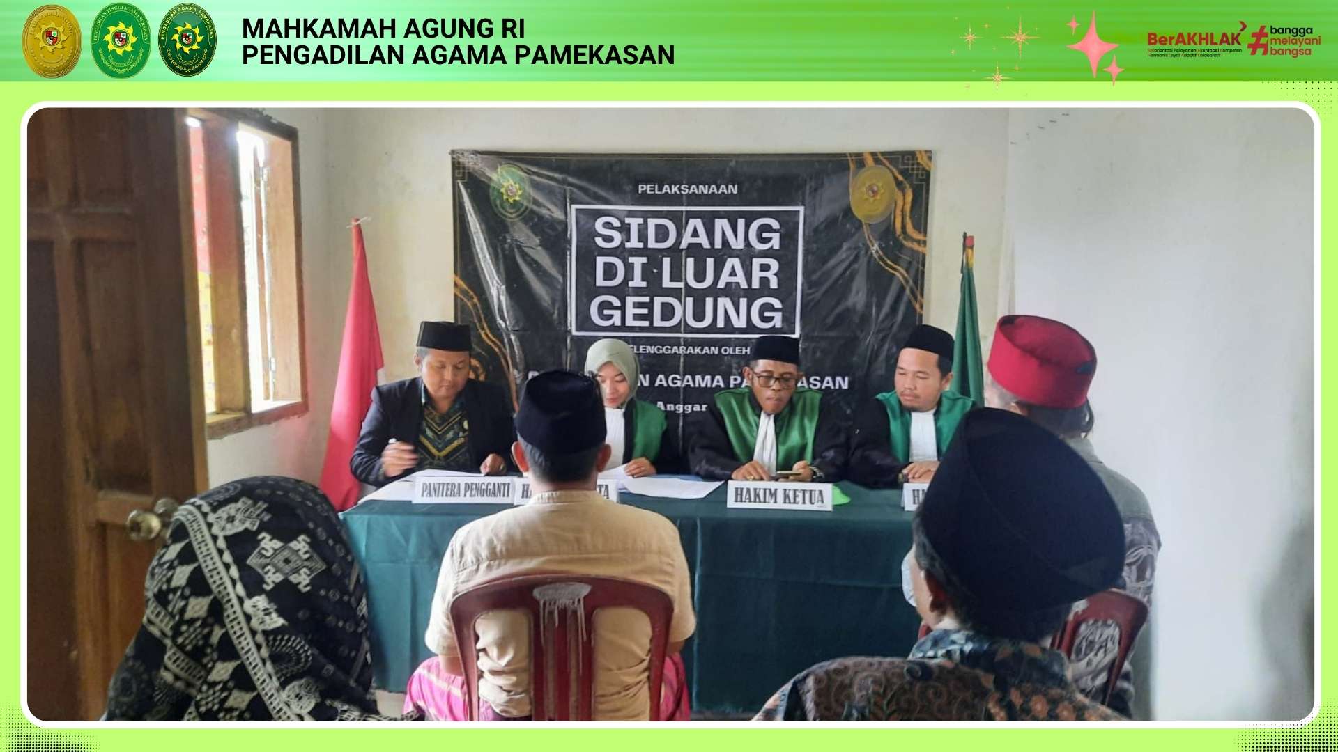 Dekatkan Pelayanan Hukum. PA Pamekasan Kembali Gelar Sidang di Luar Gedung Perkara Isbat Nikah di Desa Waru Timur
